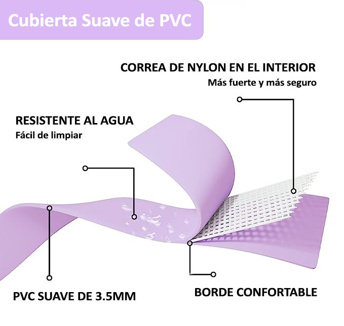 Collar y Correa de Biothane hebilla plateada